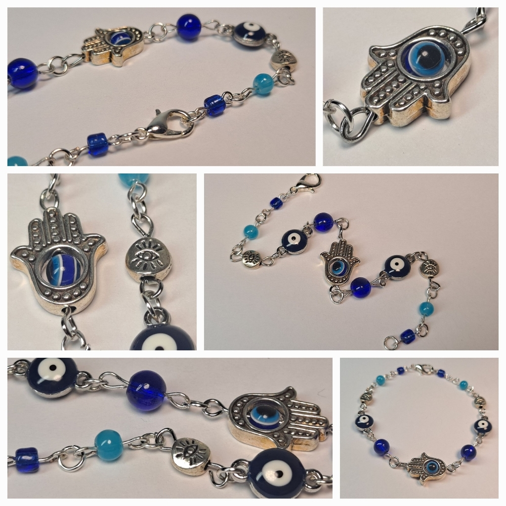 EVIL EYE PROTECTION BRACELET 7"